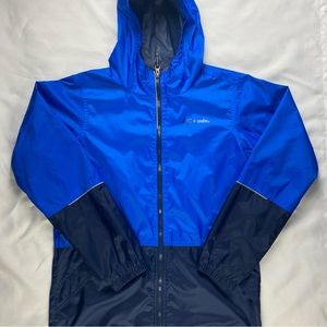 Columbia blue hooded Windbreaker jacket Youth size large